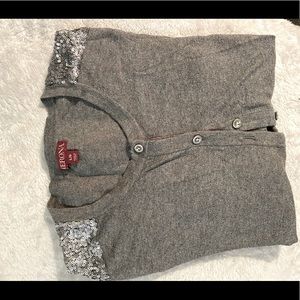 Silver sequin cardigan, Merona Large